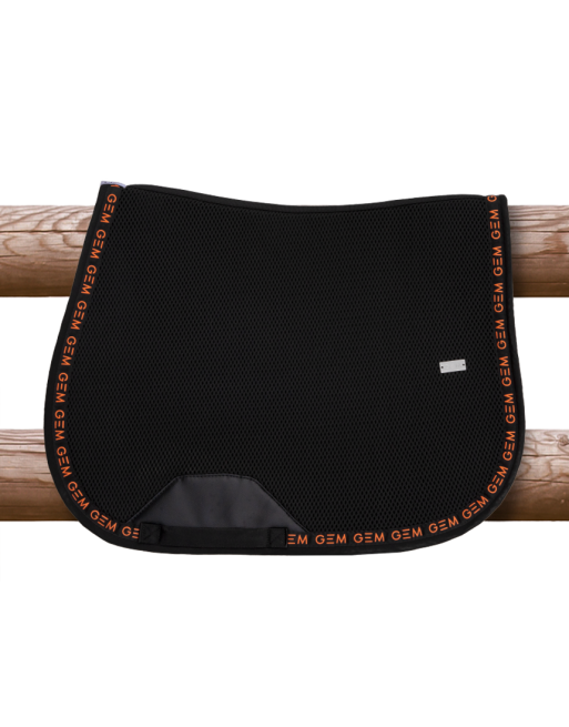 Tapis Mesh noir et corail - GEM Tapis Mesh noir et corail - GEM