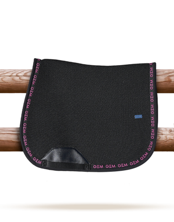 Tapis Mesh noir et rose - GEM