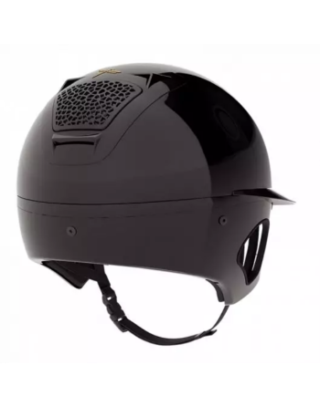 Casque Voronoï black gloss avec protections temporales - FREEJUMP