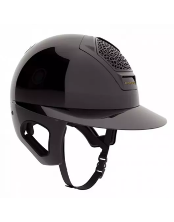 Casque Voronoï black gloss avec protections temporales - FREEJUMP