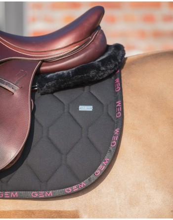 Tapis Love Noir/Rose - GEM