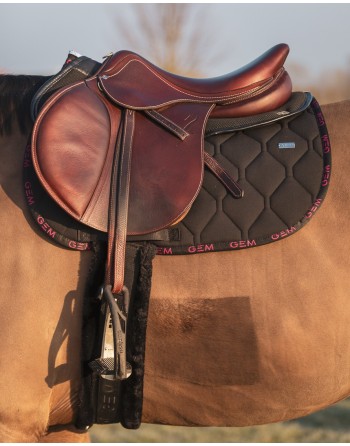 Tapis Love Noir/Rose - GEM