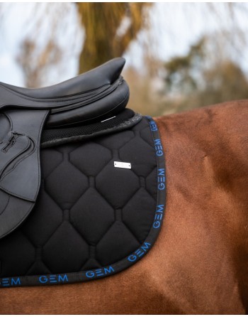 Tapis Love Noir et bleu - GEM