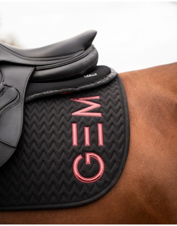 Tapis Ten Noir et Bordeaux - GEM