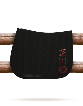 Tapis Ten Noir et Bordeaux - GEM