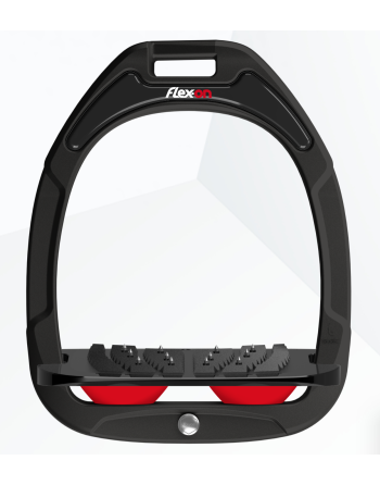 Etriers green composite noir/ noir/ rouge IUG - FLEX ON