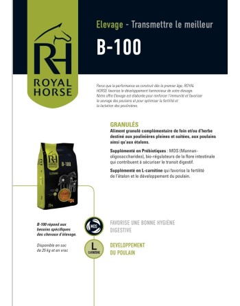 Granulés B100 - Royal Horse