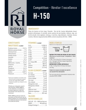 Granulés H150 - Royal Horse
