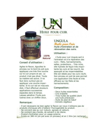 Huile pour cuir - Ungula Naturalis